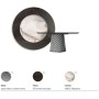 TABLE ATRIUM KER-WOOD ROUND Ø180x74,5H - FUMÉ/CHÊNE