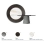 TABLE ATRIUM KER-WOOD ROUND Ø180x74,5H - FUMÉ/CHÊNE