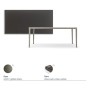 TAVOLO BOULEVARD 160x90x75H - BASE TITANE