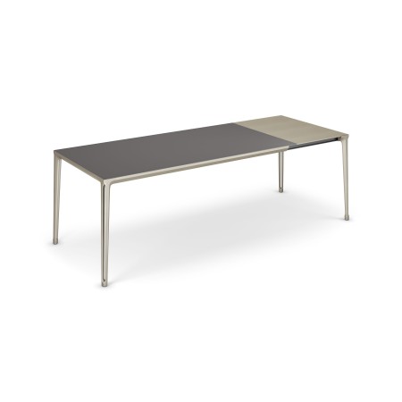 TAVOLO BOULEVARD DRIVE 160/220x90x75h - BASE TITANIUM