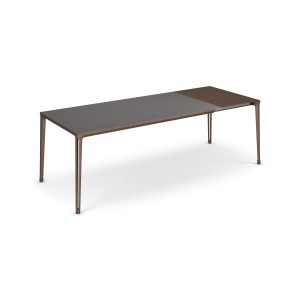 TAVOLO BOULEVARD DRIVE 160/220x90x75h - BASE BRONZE