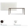 TAVOLO BOULEVARD DRIVE 160/220x90x75h - BASE BRONZE
