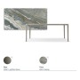 TAVOLO BOULEVARD KERAMIK 180X90X75H - BASE TITANE