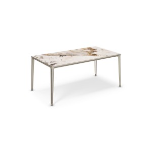 TAVOLO BOULEVARD KERAMIK 200X100X75H - BASE TITANE