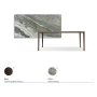 TAVOLO BOULEVARD KERAMIK 160X90X75H - BASE BRONZE
