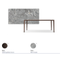 TAVOLO BOULEVARD KERAMIK 180X90X75H - BASE BRONZE
