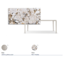 TAVOLO BOULEVARD KERAMIK 160X90X75H - BASE PEARL