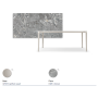 TAVOLO BOULEVARD KERAMIK 160X90X75H - BASE PEARL