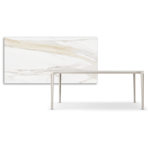 TAVOLO BOULEVARD KERAMIK 180X90X75H - BASE PEARL