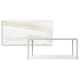 TAVOLO BOULEVARD KERAMIK 180X90X75H - BASE PEARL