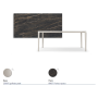 TAVOLO BOULEVARD KERAMIK 200X100X75H - BASE PEARL