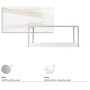 TAVOLO BOULEVARD KERAMIK DRIVE 160/220x90x75h - BASE PEARL