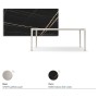 TAVOLO BOULEVARD KERAMIK DRIVE 160/220x90x75h - BASE PEARL