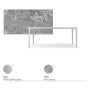 TAVOLO BOULEVARD KERAMIK DRIVE 160/220x90x75h - BASE PEARL