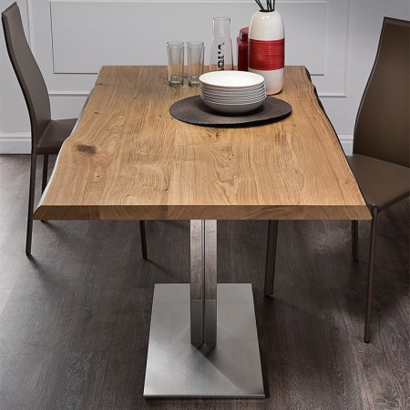 TAVOLO ELVIS WOOD 140x80x75h - BORD IRRÉGULIER (S)