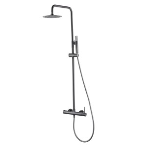 MONZA COLONNE DE DOUCHE MÉCANIQUE MONOCOMMANDE BLACK GUN METAL