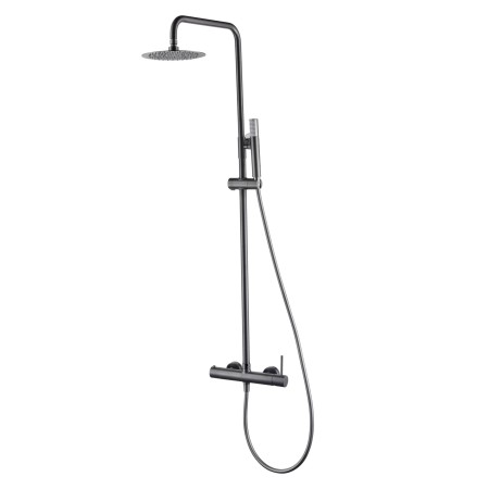 MONZA COLONNE DE DOUCHE MÉCANIQUE MONOCOMMANDE BLACK GUN METAL