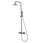MONZA COLONNE DE DOUCHE MÉCANIQUE MONOCOMMANDE BLACK GUN METAL