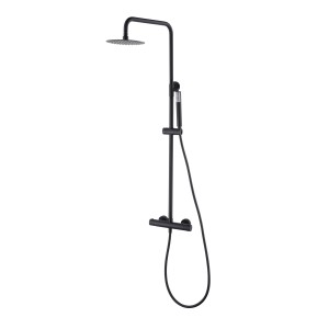 MONZA COLONNE DE DOUCHE THERMOSTATIQUE NOIR MAT