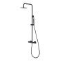 MONZA COLONNE DE DOUCHE THERMOSTATIQUE NOIR MAT