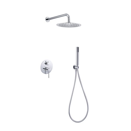 MONZA KIT DE DOUCHE ENCASTRÉ AVEC DÉVIATEUR AVEC SOFFIONE ET DOUCHETTE CHROME