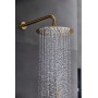 MONZA KIT DE DOUCHE ENCASTRÉ AVEC DÉVIATEUR AVEC SOFFIONE ET DOUCHETTE OR BROSSÉ