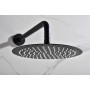 MONZA KIT DE DOUCHE ENCASTRÉ AVEC DÉVIATEUR THERMOSTATIQUE AVEC SOFFIONE ET DOUCHETTE NOIR MAT