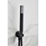MONZA KIT DE DOUCHE ENCASTRÉ AVEC DÉVIATEUR THERMOSTATIQUE AVEC SOFFIONE ET DOUCHETTE NOIR MAT