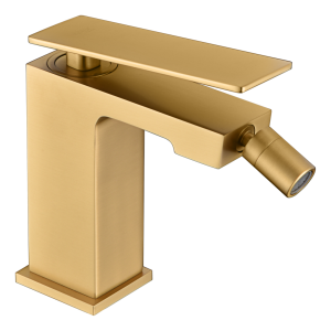 PISA MITIGEUR MONOCOMMANDE BIDET SANS VIDAGE OR BROSSÉ