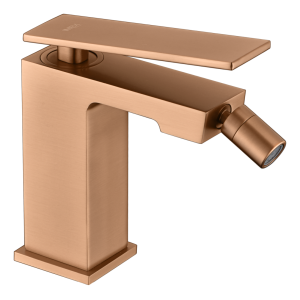 PISA MITIGEUR MONOCOMMANDE BIDET SANS VIDAGE OR ROSE BROSSÉ