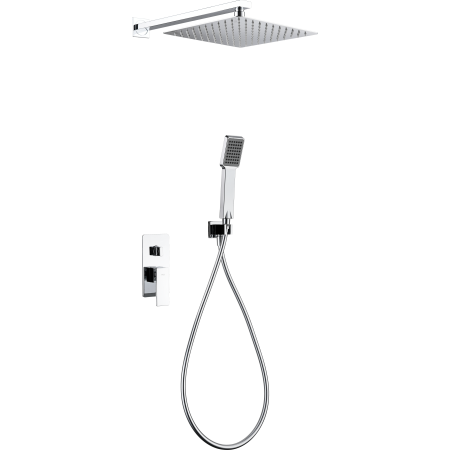 KIT DE DOUCHE MONOCOMMANDE MÉCANIQUE AVEC DÉVIATEUR + SOFFIONE ET DOUCHETTE