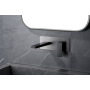 PISA MITIGEUR LAVABO MURAL AVEC PARTIE ENCASTRÉE BLACK GUN METAL