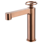 OLIMPO MITIGEUR LAVABO SANS VIDAGE OR ROSE BROSSÉ