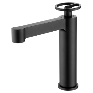 OLIMPO MITIGEUR LAVABO SANS VIDAGE NOIR MAT