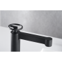 OLIMPO MITIGEUR LAVABO SANS VIDAGE NOIR MAT