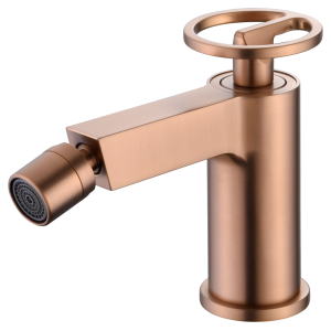 OLIMPO MITIGEUR BIDET SANS VIDAGE OR ROSE BROSSÉ