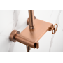 OLIMPO COLONNE DE DOUCHE MONOCOMMANDE OR ROSE BROSSÉ