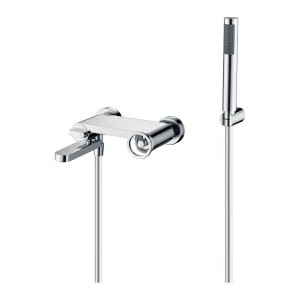 OLIMPO MITIGEUR DE BAIN EXTÉRIEUR CHROMÉ AVEC KIT DE DOUCHE