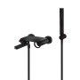OLIMPO MITIGEUR DE BAIN EXTERNE NOIR MAT AVEC KIT DE DOUCHE