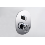 OLIMPO KIT DOUCHE AVEC MITIGEUR À DEUX VOIES CHROME + SOFFIONE ET DOUCHETTE