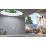 OLIMPO KIT DOUCHE AVEC MITIGEUR À DEUX VOIES CHROME + SOFFIONE ET DOUCHETTE