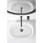 OLIMPO MITIGEUR LAVABO MURAL AVEC PARTIE ENCASTRÉE NOIR MAT