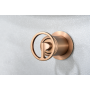 OLIMPO MITIGEUR LAVABO MURAL AVEC PARTIE ENCASTRÉE OR ROSE BROSSÉ