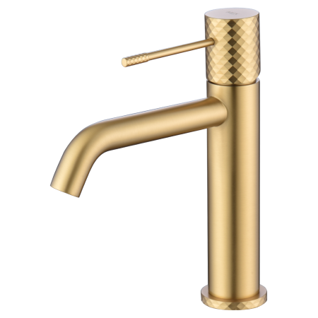 GENOVA MITIGEUR LAVABO SANS VIDAGE OR BROSSÉ