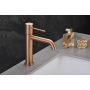 GENOVA MITIGEUR LAVABO SANS VIDAGE OR ROSE BROSSÉ