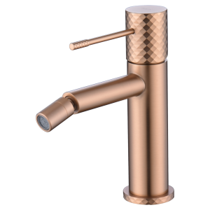 GENOVA MITIGEUR BIDET SANS VIDAGE OR ROSE BROSSÉ