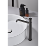 GENOVA MITIGEUR LAVABO HAUT SANS VIDAGE BLACK GUN METAL
