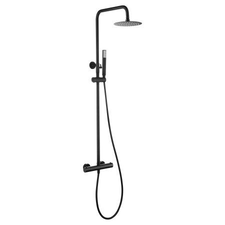 GENOVA COLONNE DE DOUCHE THERMOSTATIQUE NOIR MAT