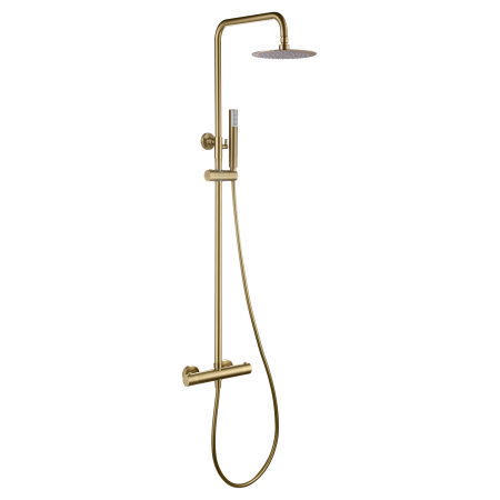 GENOVA COLONNE DE DOUCHE THERMOSTATIQUE OR BROSSÉ