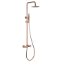 GENOVA COLONNE DE DOUCHE THERMOSTATIQUE OR ROSE BROSSÉ